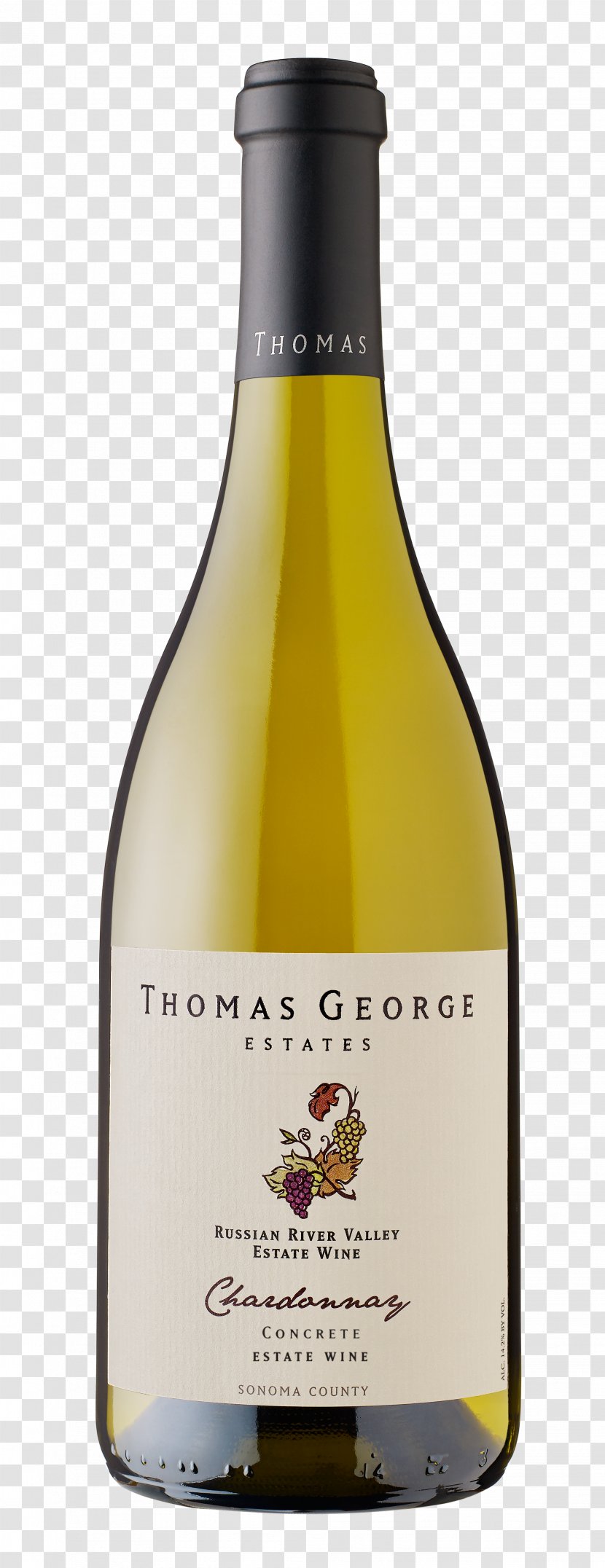 Pinot Noir Thomas George Estates Russian River Valley AVA Wine Chardonnay - Cellar Transparent PNG
