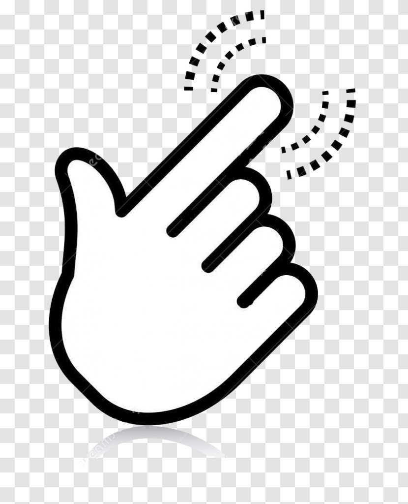 Pointer Index Finger Point And Click Clip Art - Hand Transparent PNG