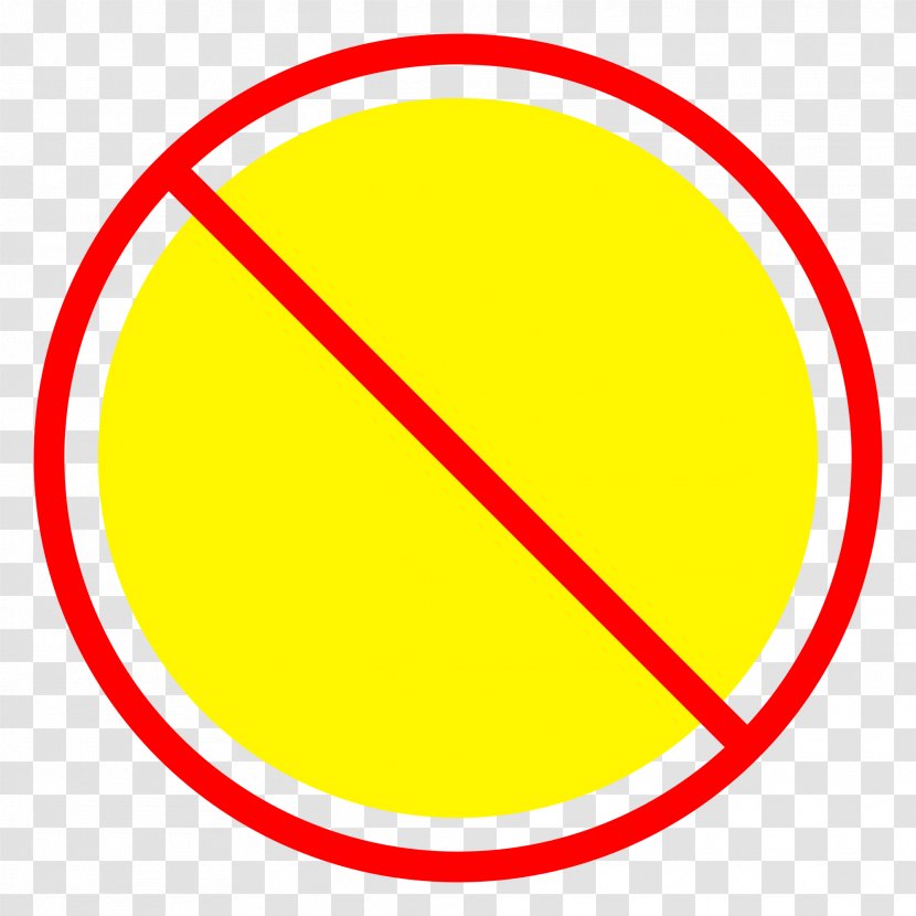 No - Yellow - Area Transparent PNG
