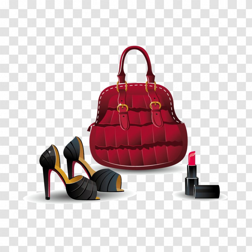 Handbag Shoe Clothing - Designer - Baoxie And Lipstick Transparent PNG