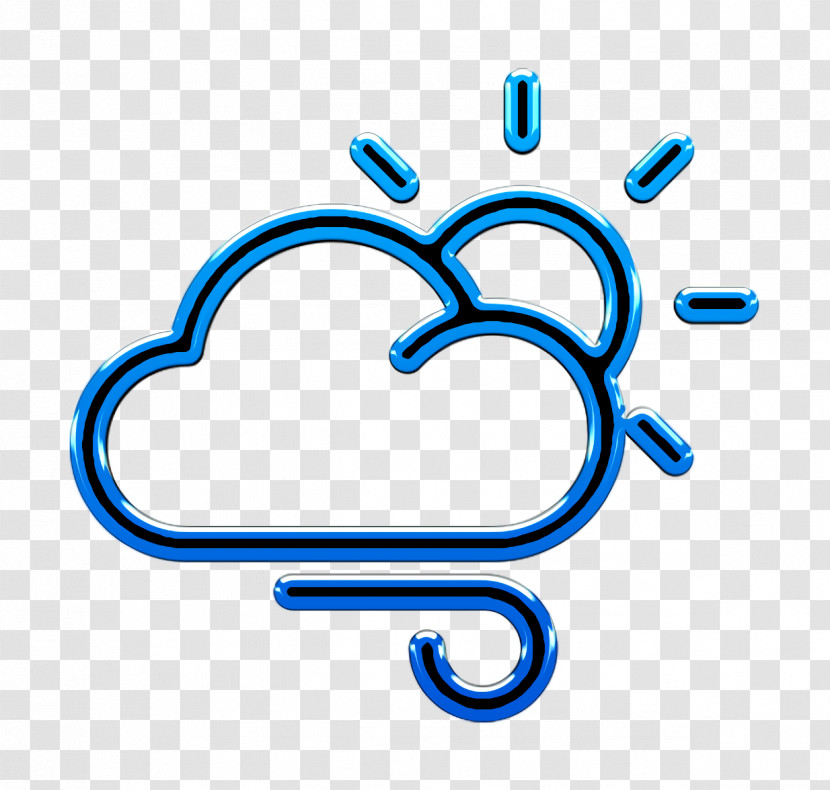 Wind Icon Cloudy Icon Weather Icon Transparent PNG