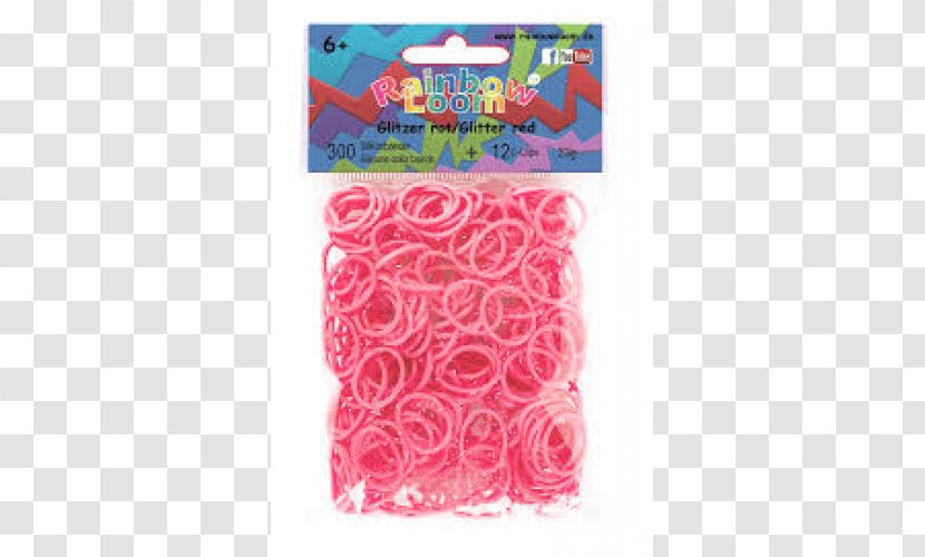 Rainbow Loom Rubber Bands Bracelet Toy - Glitter Transparent PNG