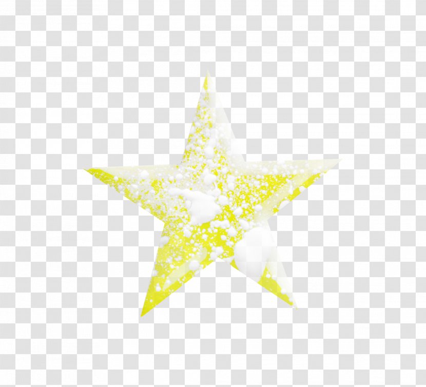 Yellow Snow - Star - Decoration Transparent PNG