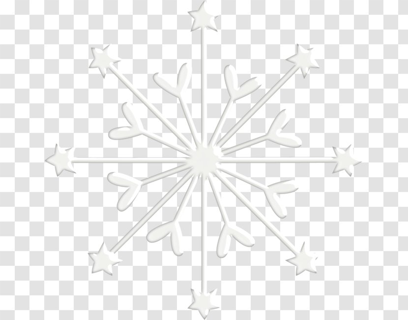 White Symmetry Pattern - HD Beautiful Snowflake Transparent PNG