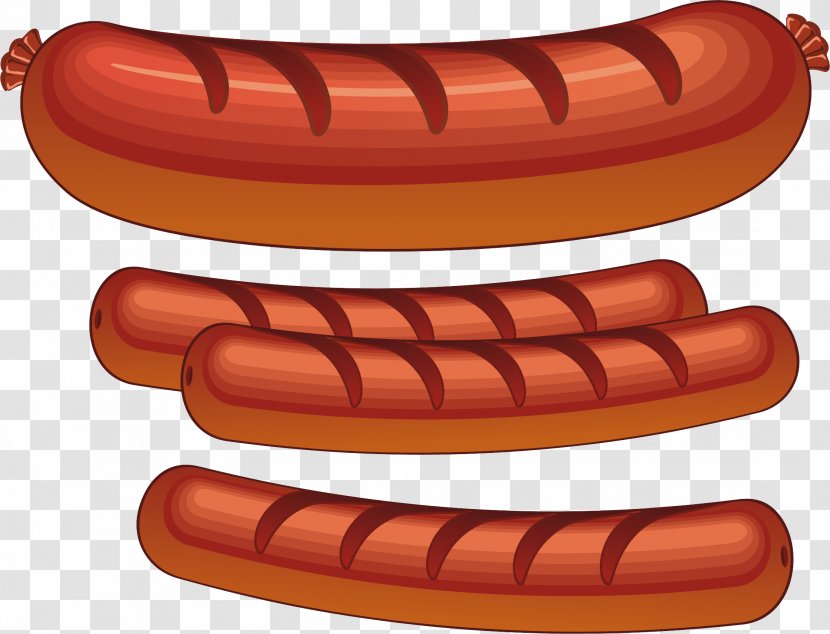 Frankfurter Würstchen Bockwurst Knackwurst Thuringian Sausage Hot Dog - Drawing Transparent PNG