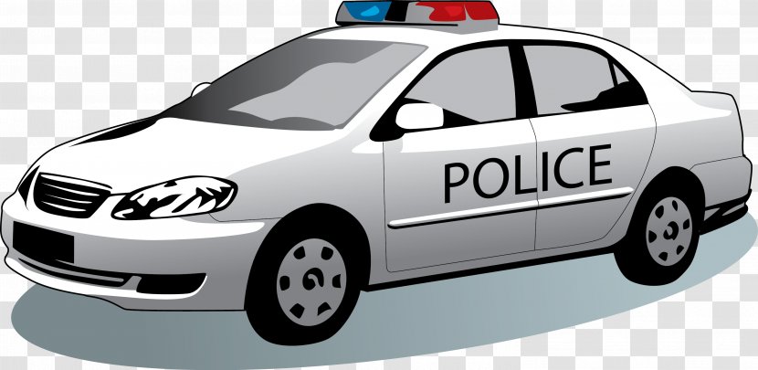 Art Drawing Police - Vector Car Abroad Transparent PNG