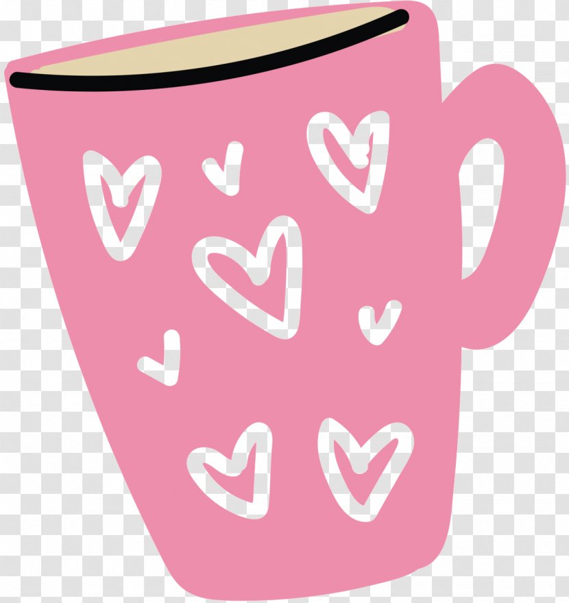 Coffee Cup Mug Heart - Teacup - Tableware Transparent PNG