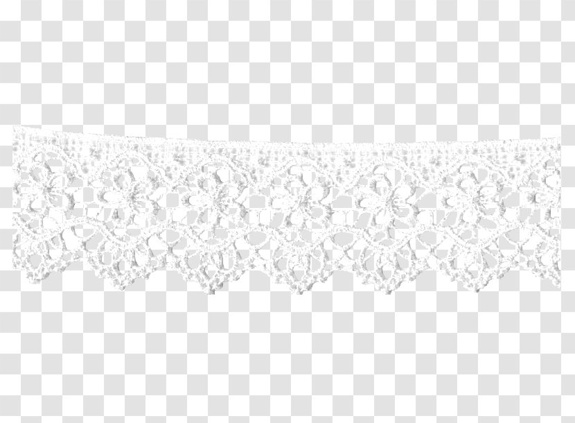 Lace White Textile Line Art Point - Black And - Angle Transparent PNG