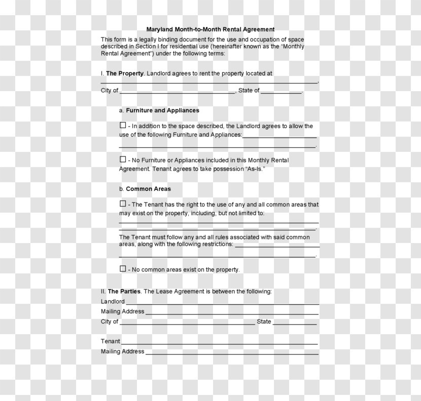 California Rental Agreement Lease Renting Contract - Heart - Apartment Transparent PNG