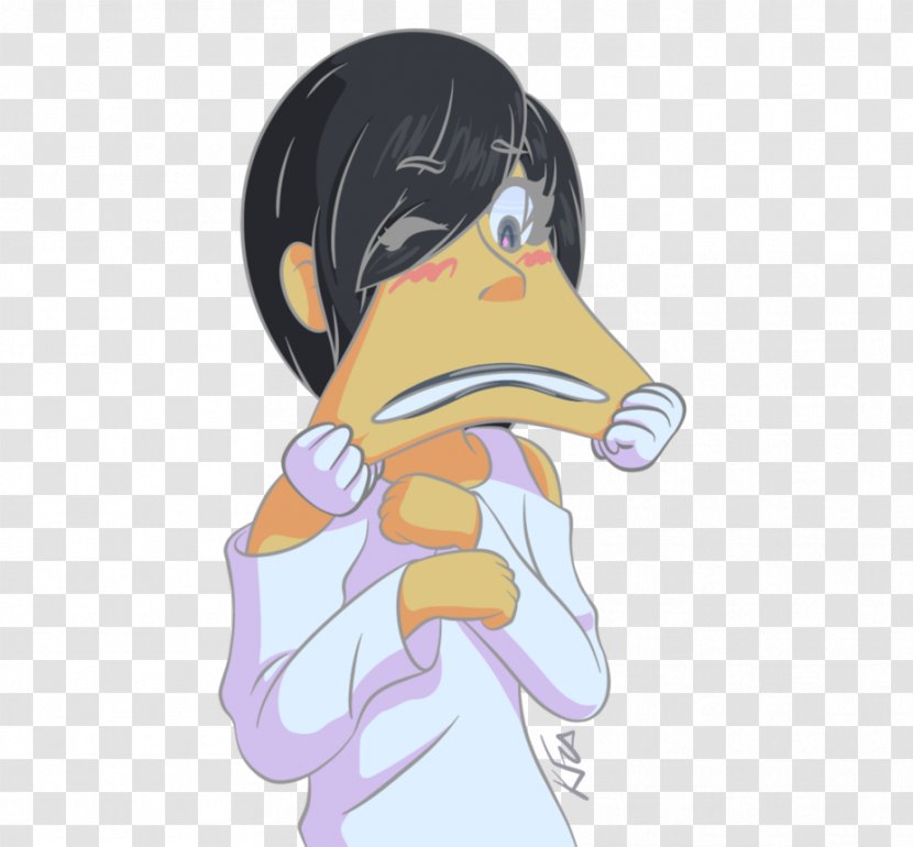 Penguin Woman Goose Cygnini - Heart - Cheek Transparent PNG