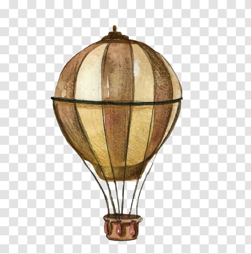 Steampunk Euclidean Vector Flat Design Illustration - Hot Air Balloon Transparent PNG