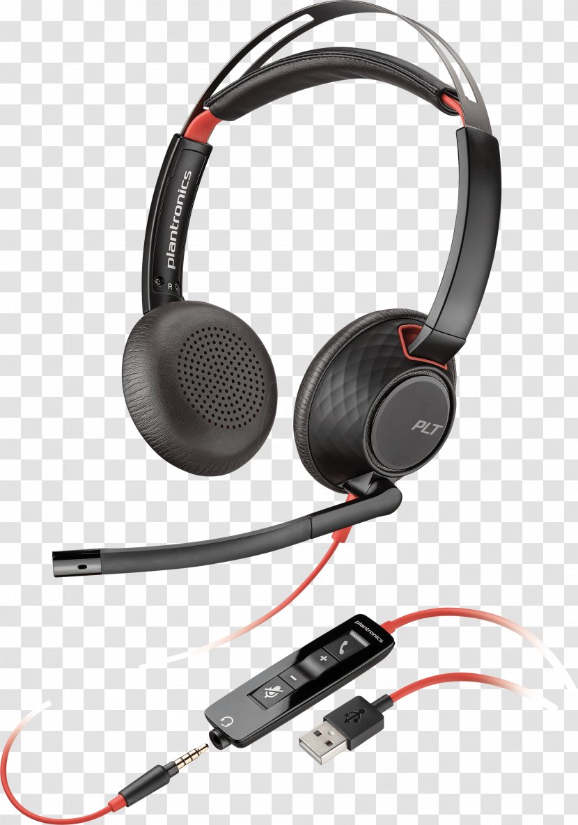 Plantronics Blackwire 5220 5200 Series USB Headset - Headphones Transparent PNG