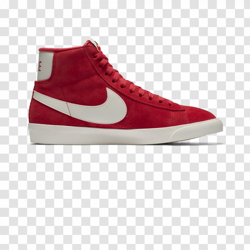 Nike Blazers Air Force 1 Sports Shoes - Carmine Transparent PNG
