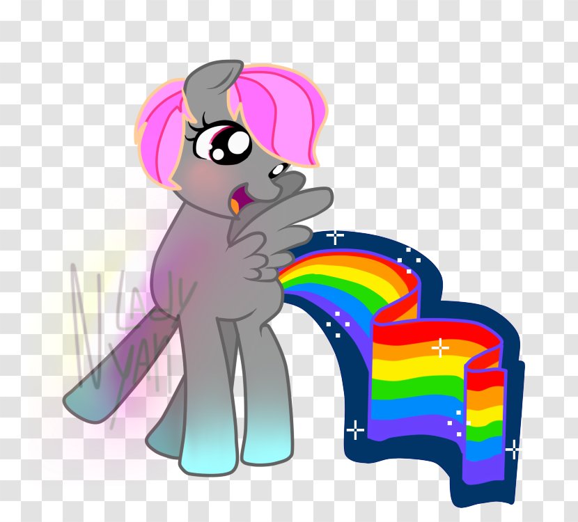 Pony Nyan Cat Rarity Rainbow Dash - Internet Meme - Watercolor Transparent PNG