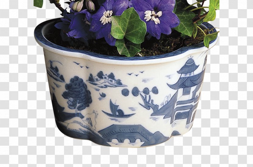 Flowerpot Cachepot Mottahedeh & Company Ceramic Porcelain - Plant - Blue Bough Transparent PNG