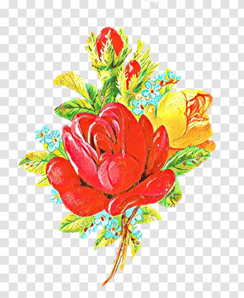 Valentines Day Background - Floral Design - Bouquet Artificial Flower Transparent PNG