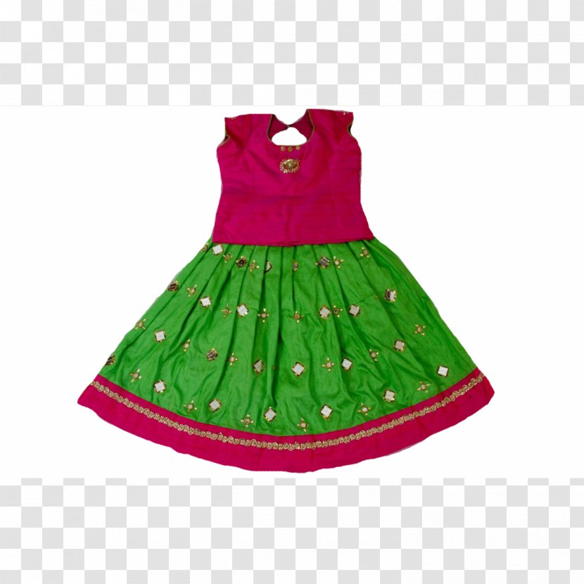 Green Langa Voni Child Lehenga Dress - Day Transparent PNG