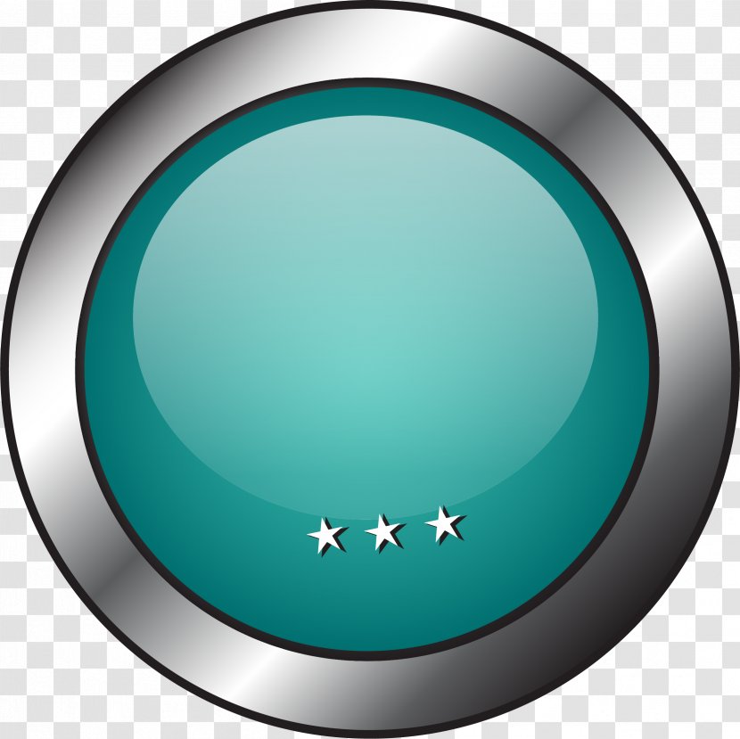 Circle Font - Teal - Green Simple Stars Transparent PNG