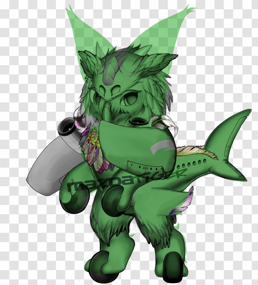 Leaf Dragon Cartoon - Mythical Creature Transparent PNG