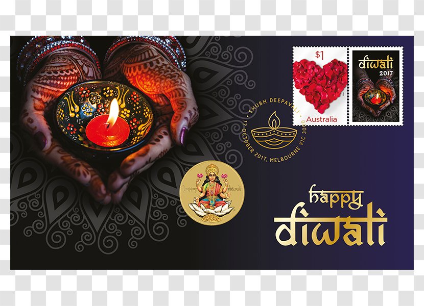 Diwali Postage Stamps Mail Cover United States - Australia Post - Sale Transparent PNG