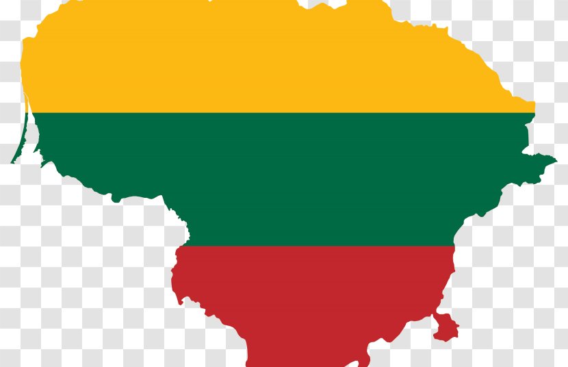 Flag Of Lithuania Royalty-free - Map Transparent PNG
