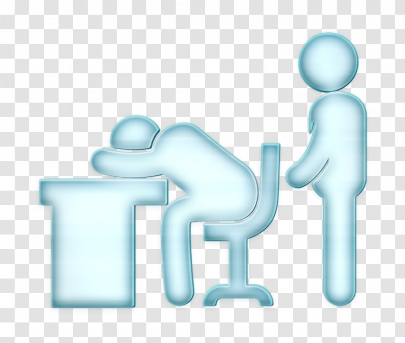Boss Catching A Worker Sleeping Icon Sleep Icon Humans Icon Transparent PNG