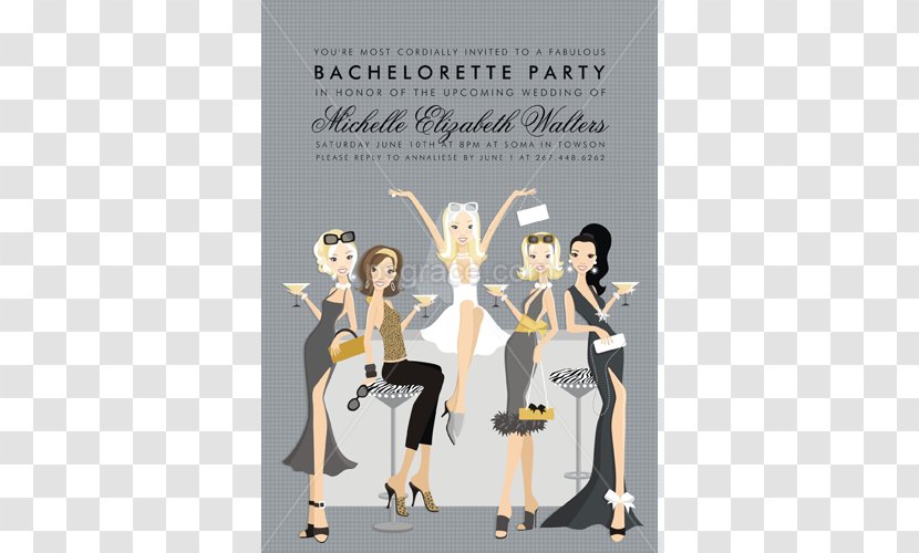 Wedding Invitation Bachelorette Party Bridal Shower Bar - Bachelor Gown Transparent PNG