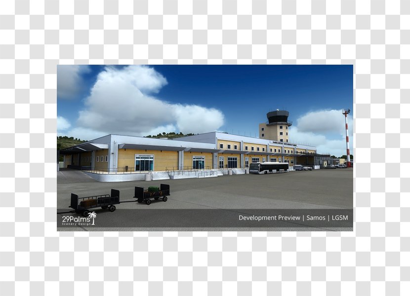 Samos International Airport San Diego Microsoft Flight Simulator X Pythagoreio - Commercial Building - Aeroport Transparent PNG