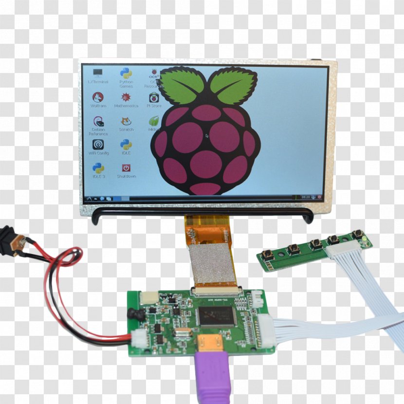 Raspberry Pi Display Device Laptop Remote Controls Computer Transparent PNG