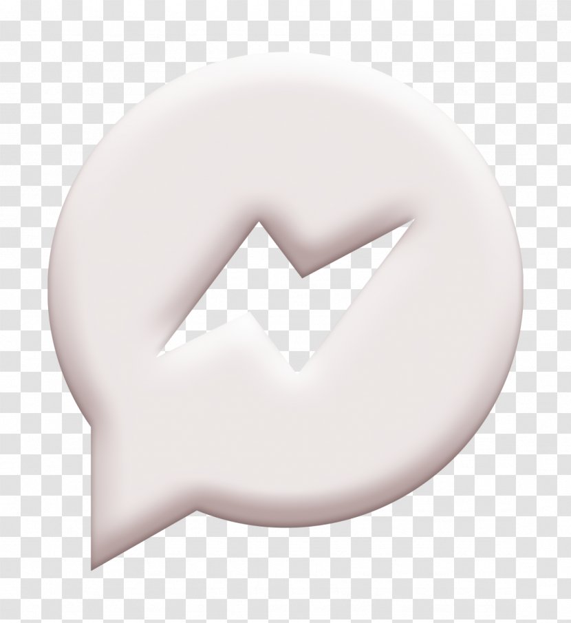 Circle Icon Face Book Messenger - Symbol - Blackandwhite Transparent PNG