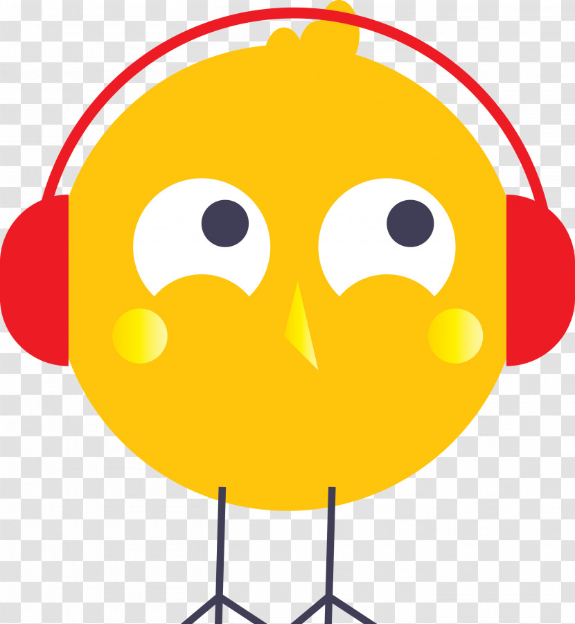 Smiley Yellow Cartoon Beak Area Transparent PNG