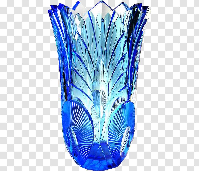 Vase Lead Glass Decorative Arts Art Deco - Crystal Transparent PNG
