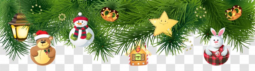 Christmas Tree Clip Art - Pine Decoration Clipart Image Transparent PNG