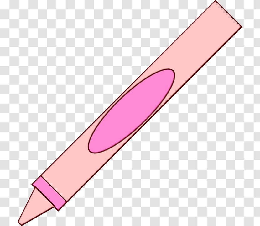 Pencil Cartoon - Drawing - Magenta Lip Gloss Transparent PNG