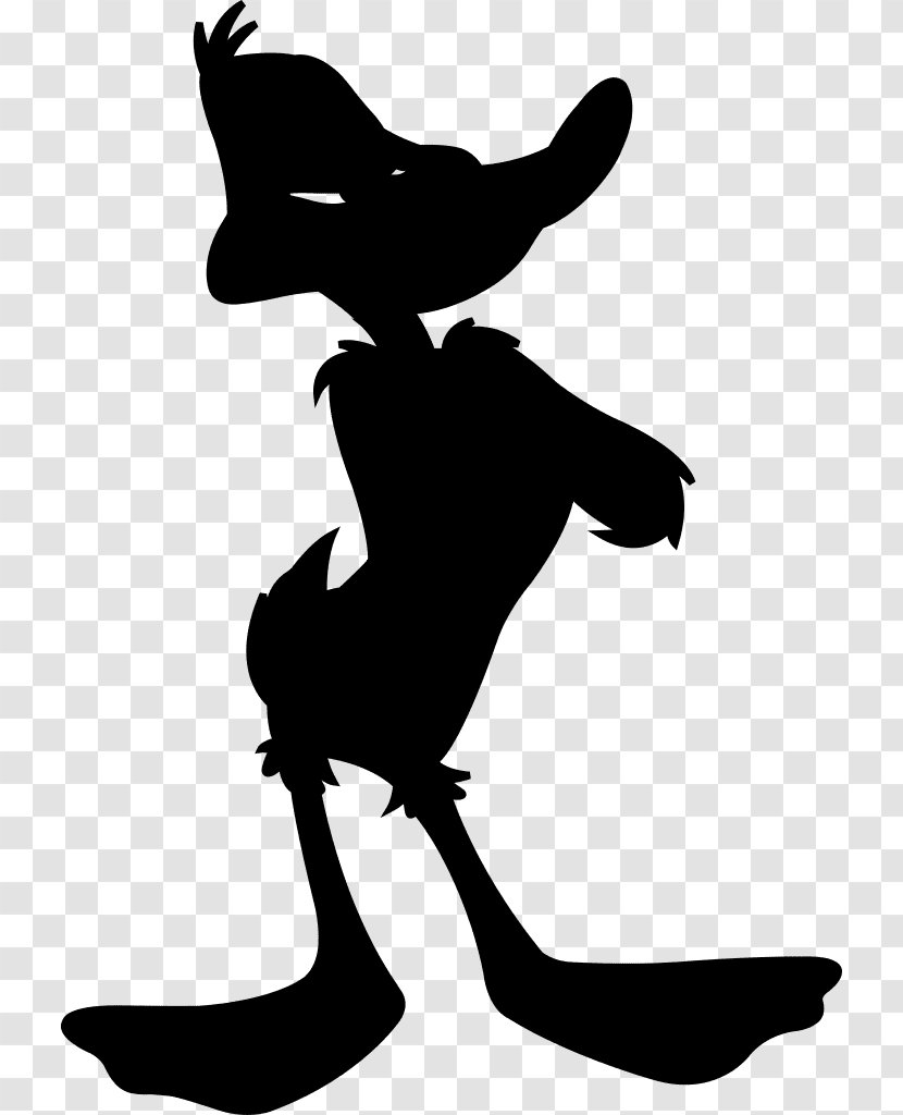 Daffy Duck - Drawing - Blackandwhite Crossing Transparent PNG