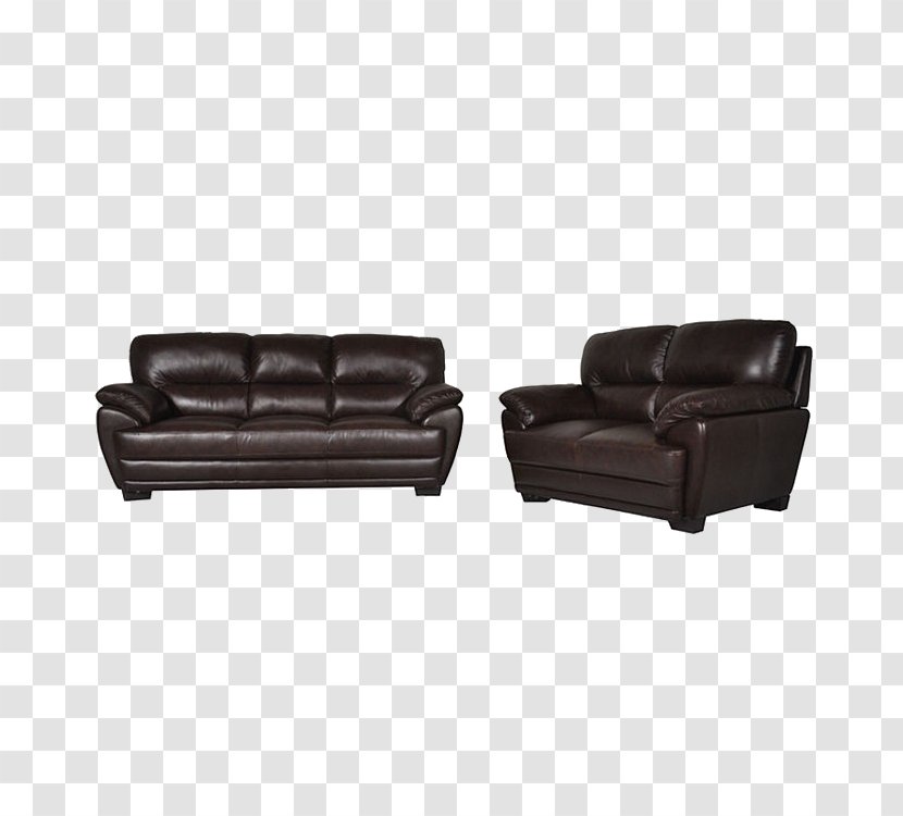Loveseat Couch - Black - Europe Sofa Transparent PNG