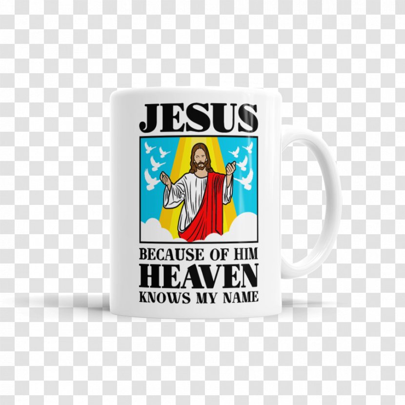 Mug Brand Logo Cup Font - Jesus Christ In The Heaven Transparent PNG