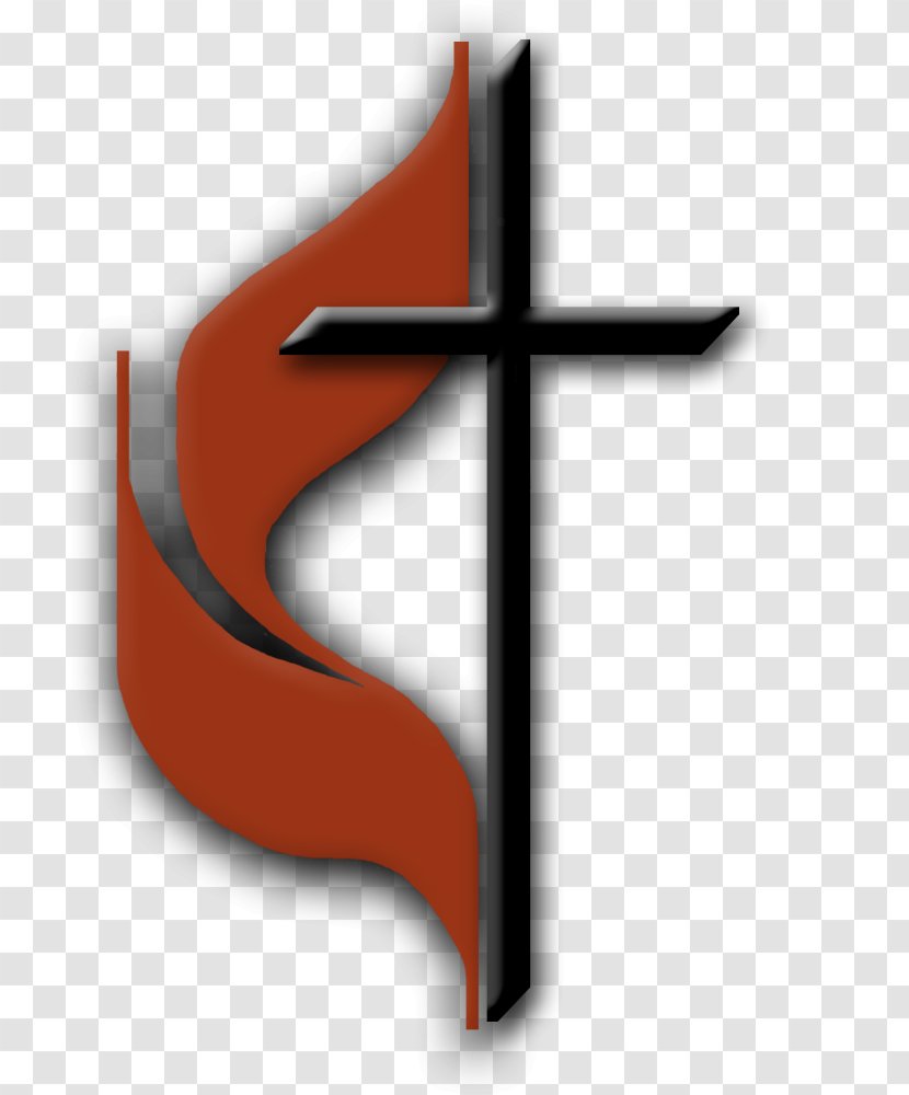 United Methodist Church Hargrove Memorial Cross And Flame Christian - Baptists Transparent PNG