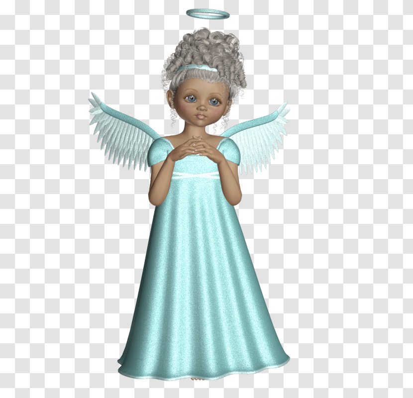 Angel Cherub PhotoScape - Cute 3D With Light Green Dress Picture Transparent PNG
