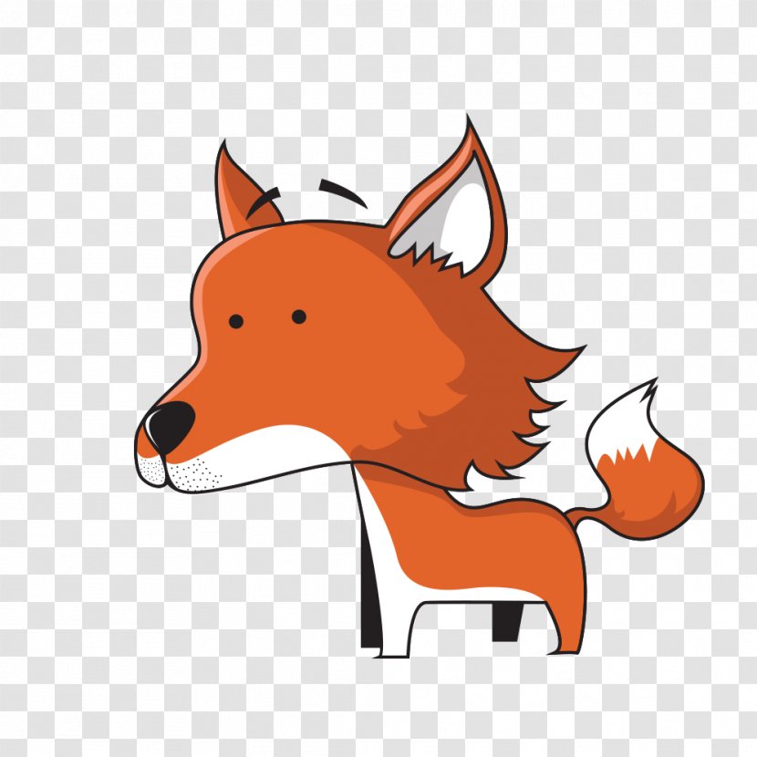 Dog Cartoon Cuteness Download - Like Mammal - Hand-painted Fox Transparent PNG