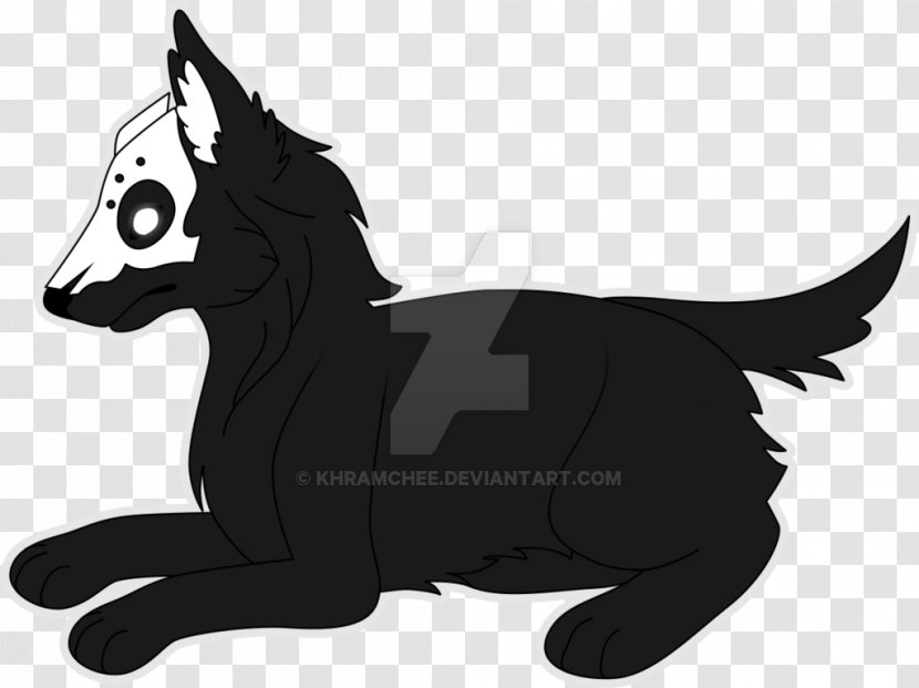 Dog Cat Pack Animal Cartoon Mammal - Black - Wolf Spirit Transparent PNG