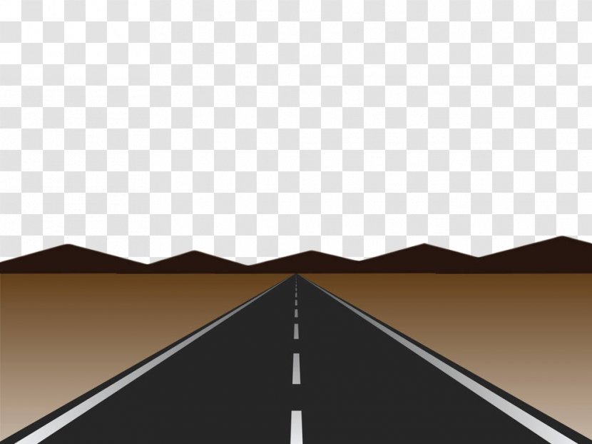 Road Asphalt Shutterstock Landscape - Sky - Hand Painted Desert Transparent PNG