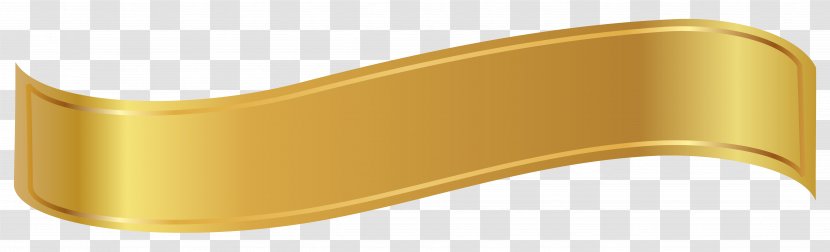 Material Yellow Angle - Gold Banner Cliparts Transparent PNG