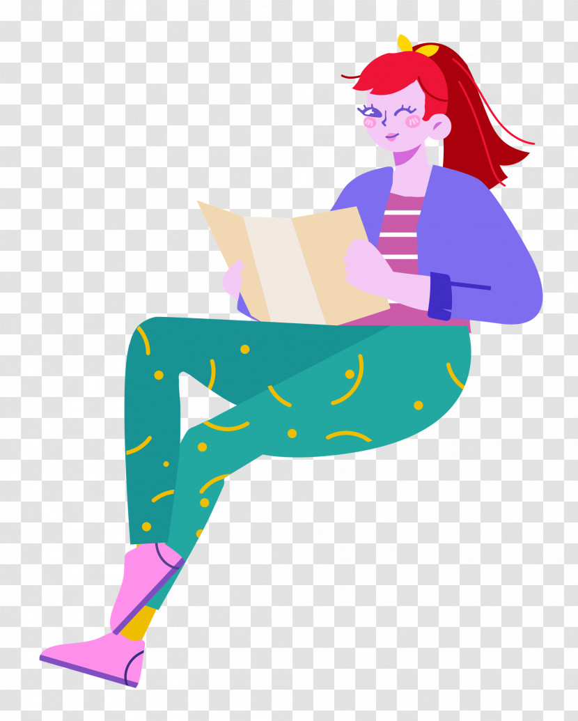 Sitting Girl Lady Transparent PNG