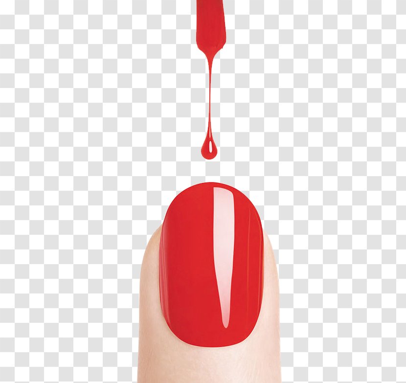 Nail Polish Cosmetics - Red Nails Transparent PNG