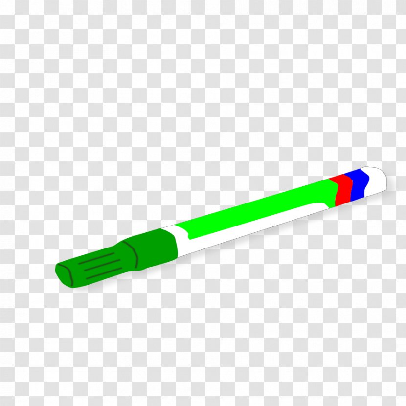 Green Marker Pen Highlighter Color Clip Art - Whiteboard - Cliparts Transparent PNG