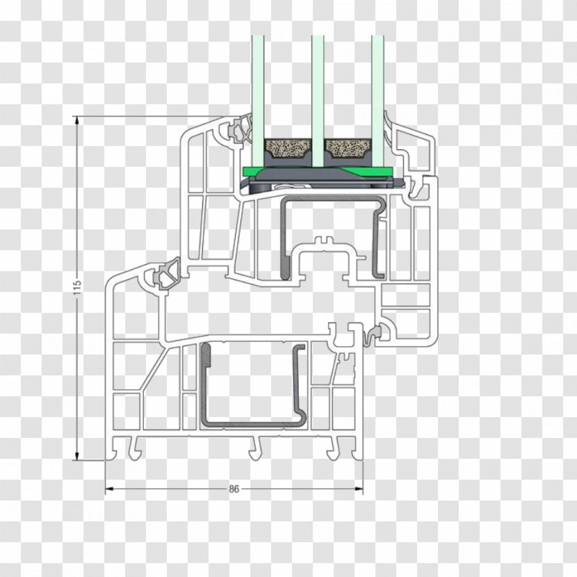 Window Rehau GENEO System Polyvinyl Chloride - Energy Transparent PNG