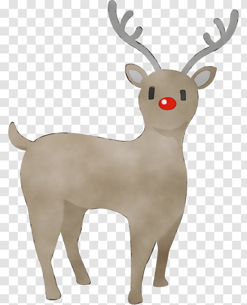 Reindeer - Wet Ink - Animal Figure Wildlife Transparent PNG