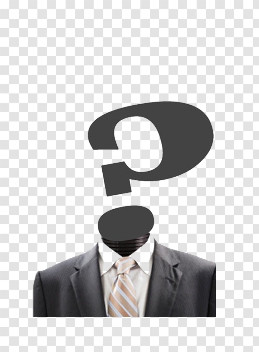 Template Poster Icon - Necktie - Wearing A Suit Creative People Question Mark Transparent PNG