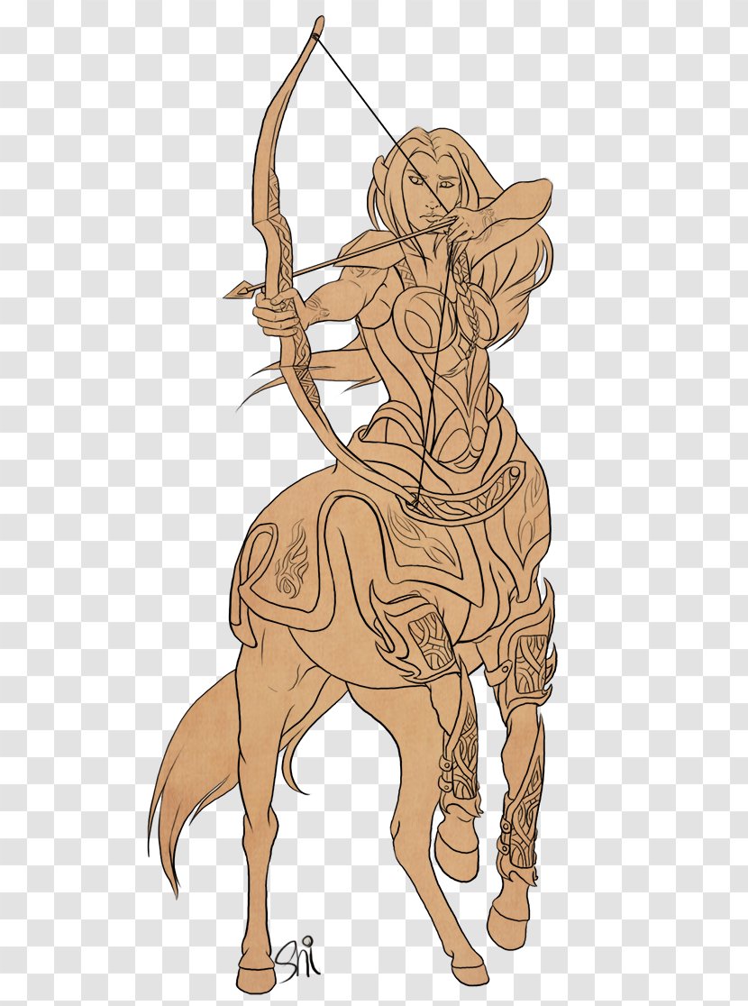 Horse Centaurides Drawing - Centaur Transparent PNG